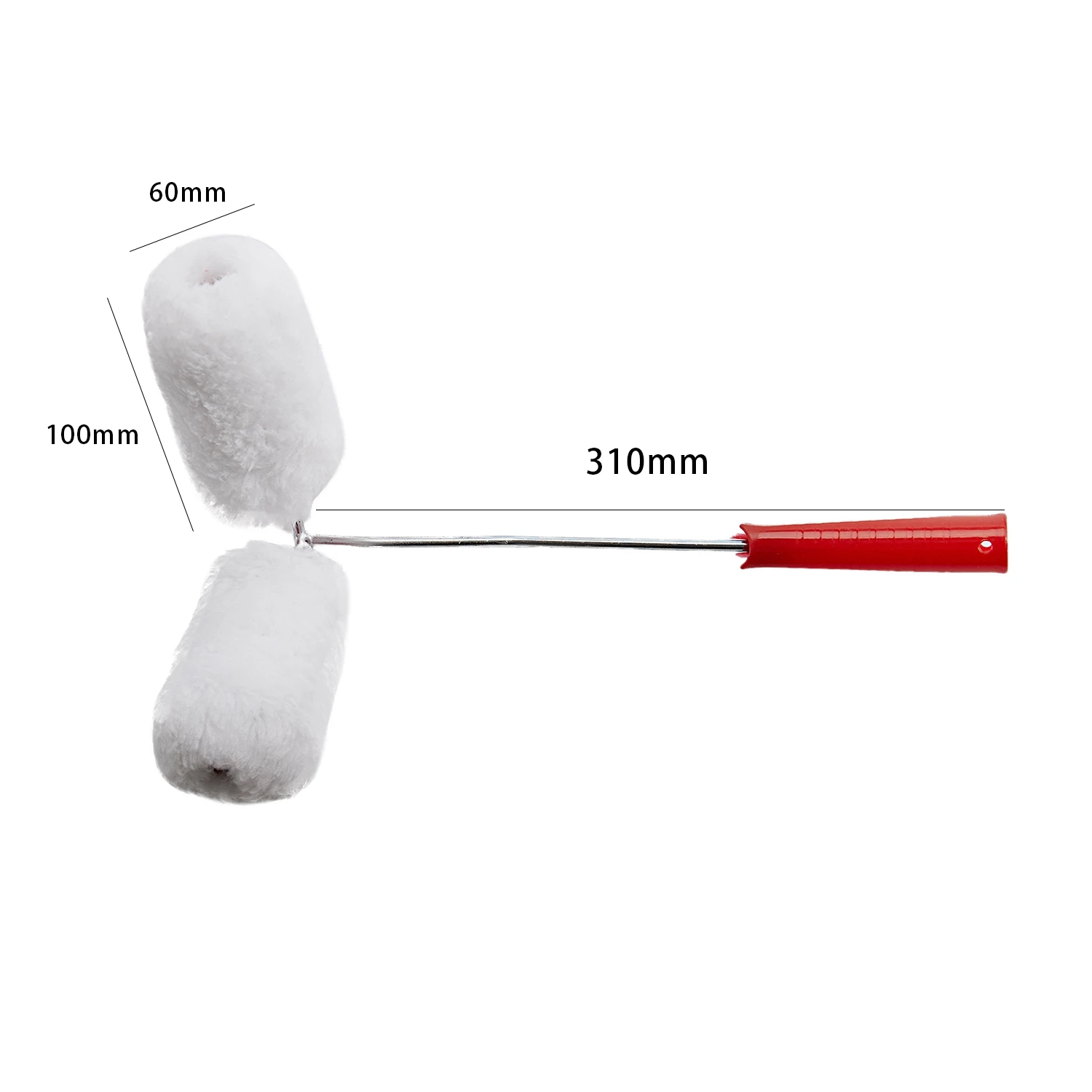 Малярный валик, двойной малярный валик, краска ed, ограждение, инструмент для красок, просто используйте ручку, чтобы использовать двойной малярный валик, который
