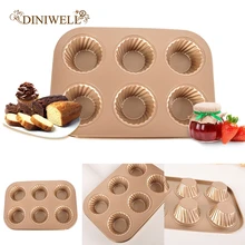 6 полости причудливый бандаж кекса форма для выпечки кекса формы для кекса желе; пудинг; шоколад Необычные десерты делая лоток