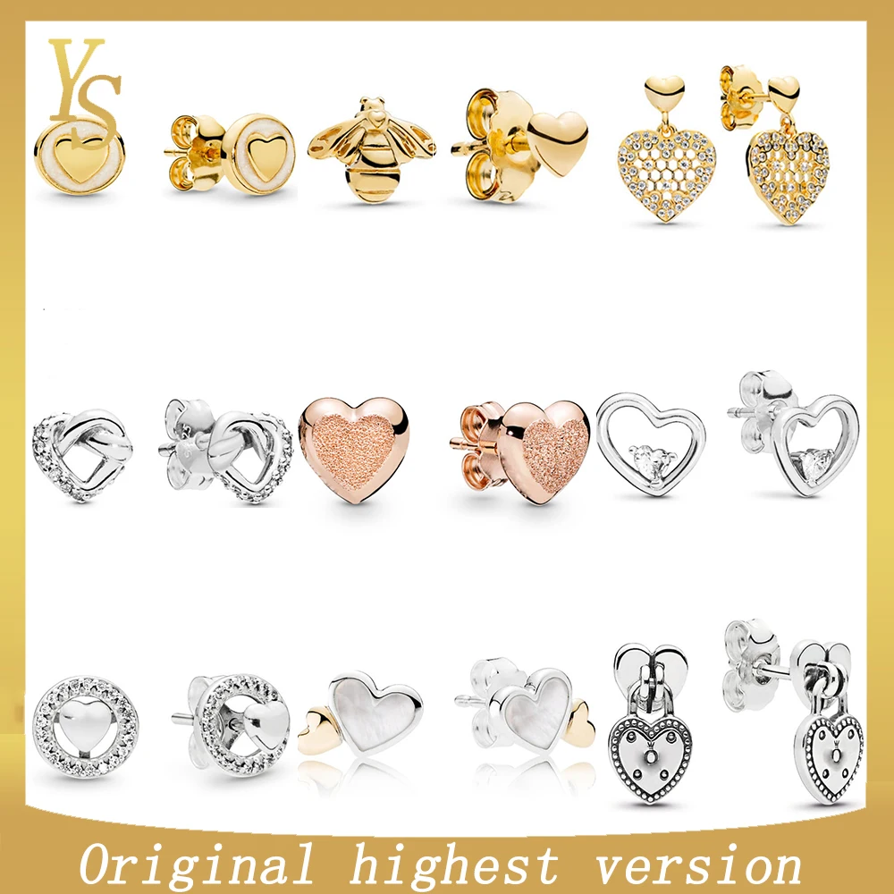 YS100 % S925Earrings высокого качества высокая версия 1:1 оригинальный &quotсладкие