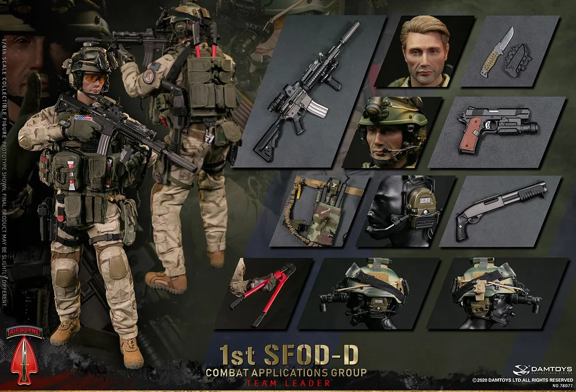 Плотины игрушки 78077 US 1st SFOD D боевой группы применений руководитель 1/6 рисунок|1/6