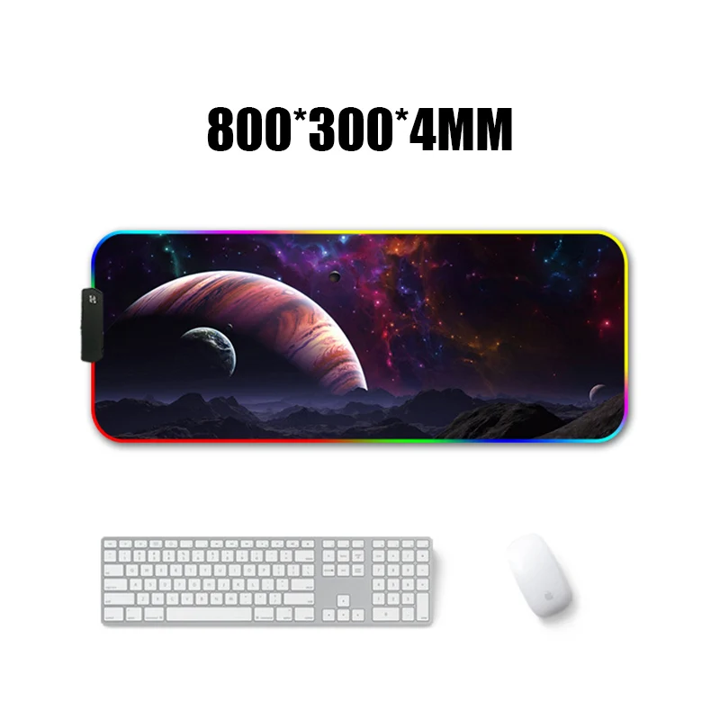 RGB игровой коврик для мыши большой коврик для мыши геймер светодиодный компьютерный коврик для мыши большая мышь коврик с подсветкой коврик для клавиатуры Настольный коврик Mause - Цвет: Color 4