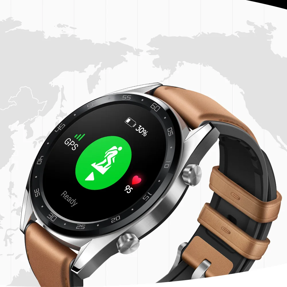 huawei Honor часы GT gps часы BT4.2 5ATM 2 недель Срок службы батареи активность трекер Смарт-уведомления, спортивные часы для мужчин