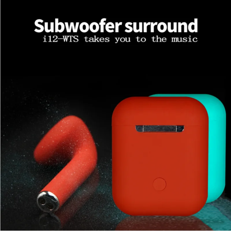 Auriculares i12 TWS auriculares Bluetooth 5,0 мини auriculares с управлением для телефона intelige