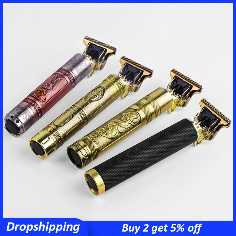 

USB Rechargeable Ceramic Trimmer Barber Hair Clipper Machine Hair Cutting Beard Trimmer Hair Men haircut Styling Tool
