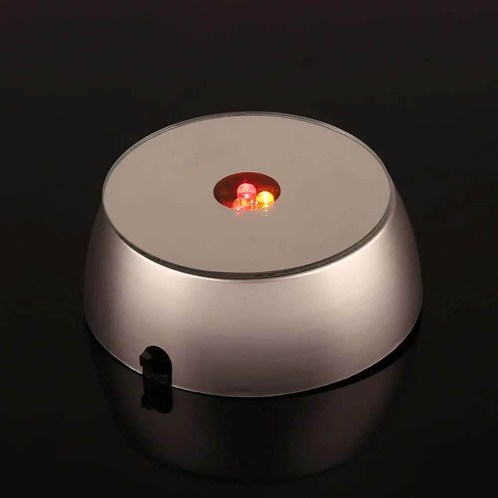 3LED Lamp Stand Base Plastic Crystal Lamp Base Holder Random Color Bulbs