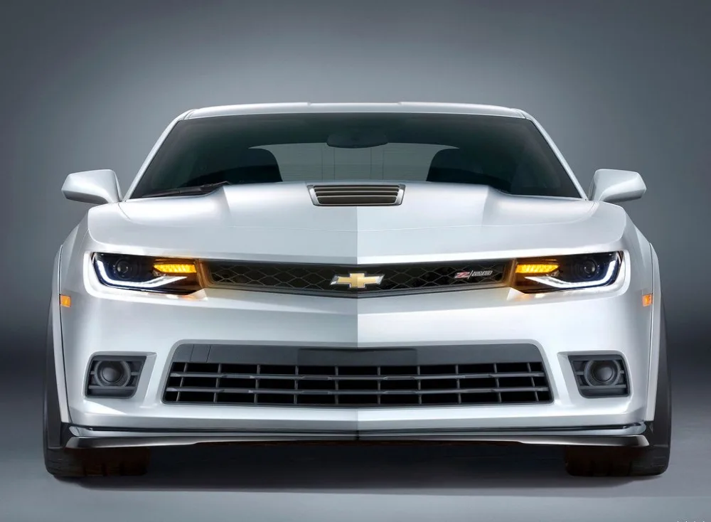 Vland factory автомобильные аксессуары головная лампа для Chevrolet Camaro- светодиодный головной светильник дизайн Plug and Play красочное издание