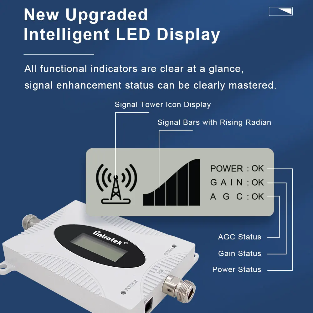 Lintratek B28 LTE 4G 신호 부스터 700 셀룰러 증폭기 모바일 휴대 전화 4G 밴드 28 리피터 인터넷 700MHz AGC 핸드폰
