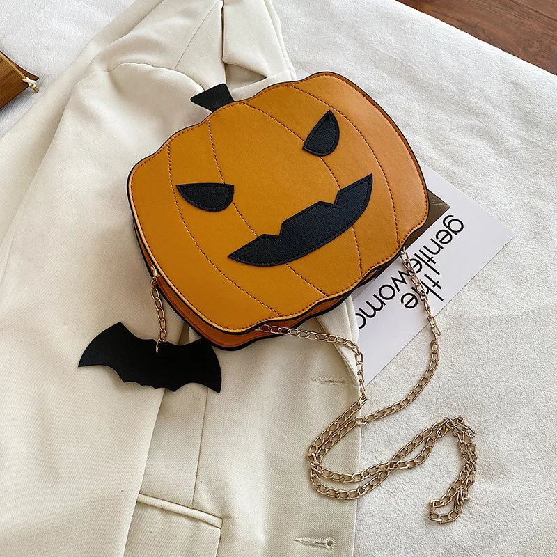 Newest Female Fanny Crossbody Handbag Halloween Devil Pumpkin