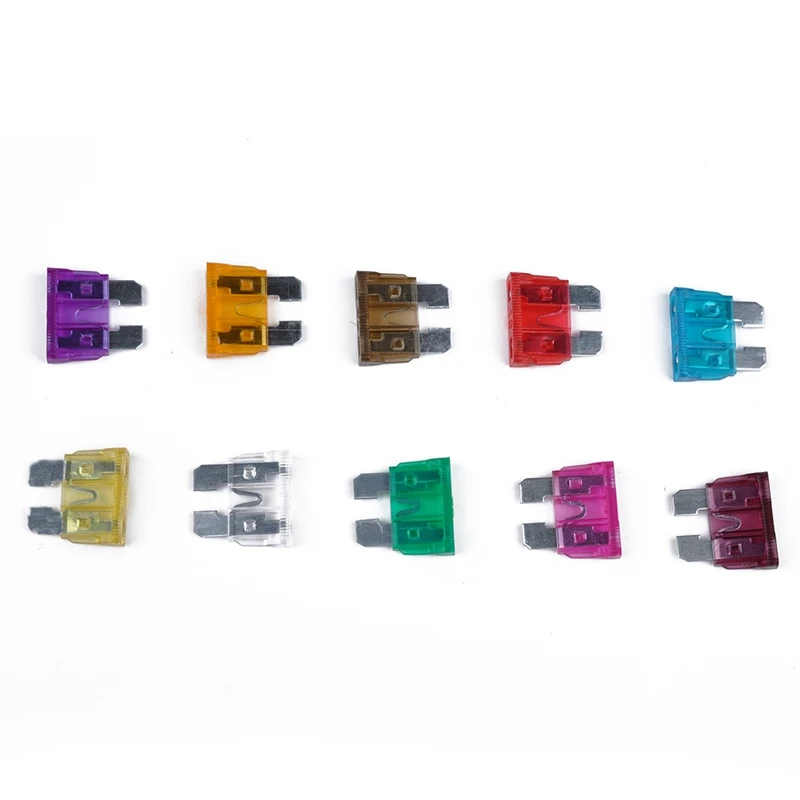 100 шт. лезвие предохранителей Авто для мотоцикла Грузовик; ЛЕГКОВАЯ машина; лодка 3A 5A 7,5 5A 10A 15A 20A 25A 30A 35A 40A