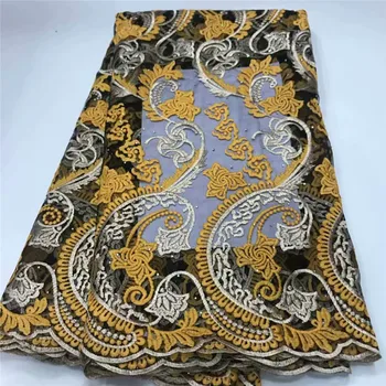 

2020 New Design African Net Lace Fabric With Stone French Tulle Lace Fabric Nigerian Mesh Lace Fabric For Wedding Dress df82-869