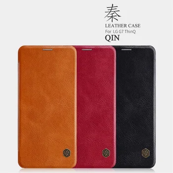 

For LG G7 ThinQ Flip Case Nillkin QIN Series Card Pocket wallet Case For LG G7 ThinQ Flip Leather Cover with Sleep Function