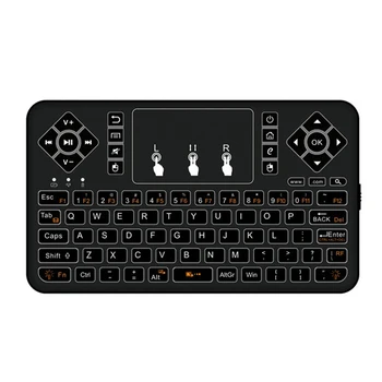

Wireless Keyboard Backlight Mini Multi-Contact Smart Bluetooth Keyboard With Three Colors Black Plastic