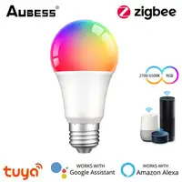 Tuya Zigbee Smart Licht Led-lampe RGBCW E27 18W Farbwechsel Led Lampe Smart Leben APP Control Arbeitet Mit alexa Und Google Hause