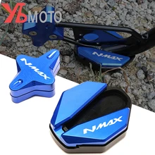 Для YAMAHA NMAX 155 125 NMAX125 NMAX155 2020 2021 мотоциклетная боковая подставка с ЧПУ увеличенная подставка и вспомогательная подставка
