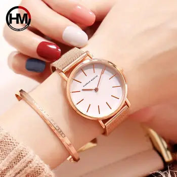 

Luxury Brand Women Bracelet Watches Relogios Feminino Fashion Rose Gold Ladies Watch Stainless Steel Mesh Female Watch Clock