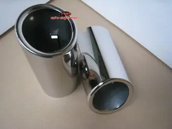 

304 S/steel Exhaust Muffler Chrome Tip Pipe For VW Golf 6 7 MK6 MK6 2009-2017