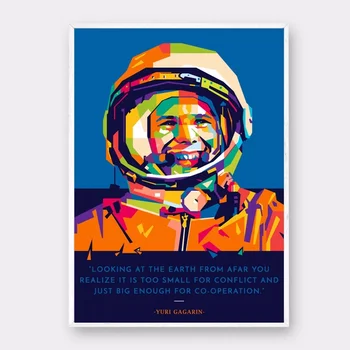 

Yuri Gagarin Poster Art Canvas Poster Room Decor (No Frame)