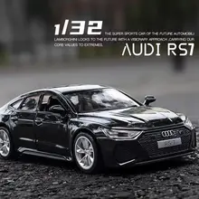 

1:32 Audi Rs7 Coupe Car Model Simulation Alloy Acoustooptic Recoil Car Collection Ornaments Boy Metal Toy Car Gift Ornaments