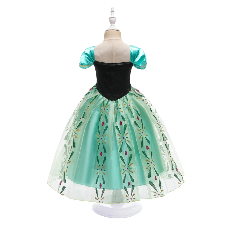 baby girl doll skirt Infant Girl Christmas Dress Children's Party Anna Dress Carnival Costumes for Girls Disguise Child Elsa Anna Costume Elza Dress little girl skirt dress