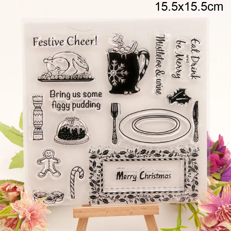 Candy Figgy Pudding Clear Stamps