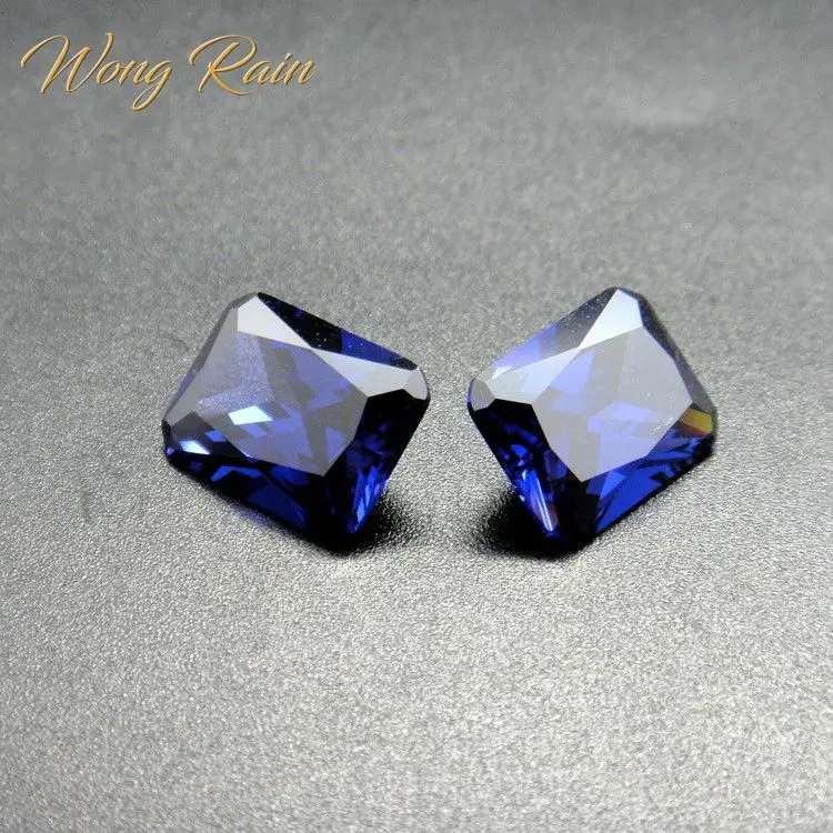 

Wong Rain 1 PCS Top Quality Huge Radiant Cut Rectangle Sapphire Loose Gemstone DIY Stones Decoration Jewelry Wholesale Lots Bulk