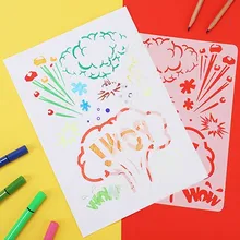 Напрямую от производителя, всех типов наборов тем, окрашенные шаблоны Shouchao Bao материал, окаймленный дизайн, линейка, картографирование, полый