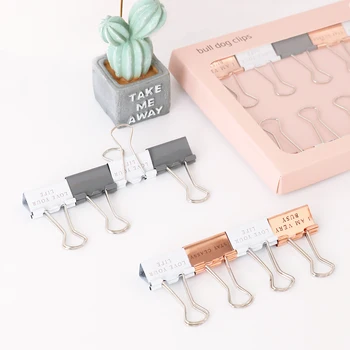 

TUTU 10pcs/box 25MM Scandinavian style binder clip Nordic Style clip for office school paper organizer stationery supply H0348