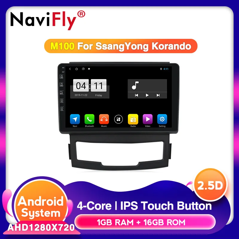 4G ram 64G rom Android10.0 Автомобильный плеер для SSANGYONG KORANDO 2011-2013 2.5D Авто радиомультимедиа навигация DSP ips экран USB - Цвет: M100