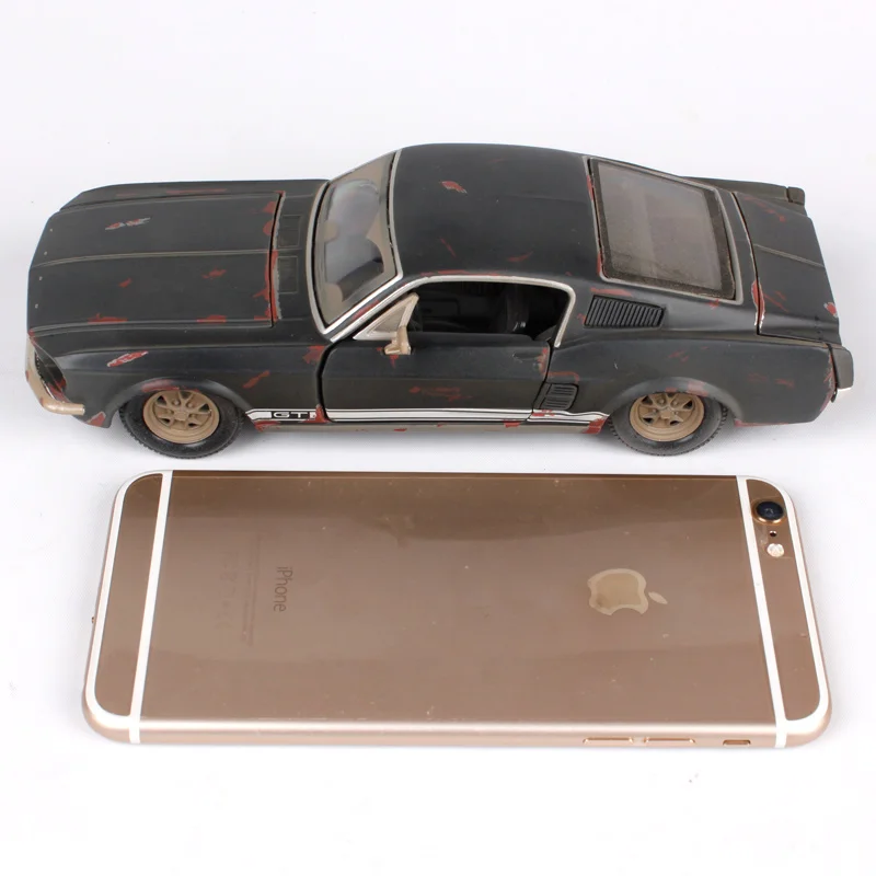 1:24 1967 FORD Mustang GT старый старинный литой модельный автомобиль игрушка для подарка