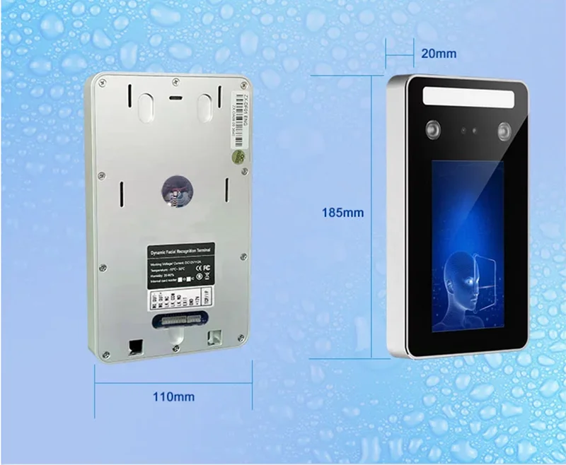 Waterproof Biometric Face Recognition Access Control And Time Attendance Facial Door Access Control System With RFID Reader - Famidy.com