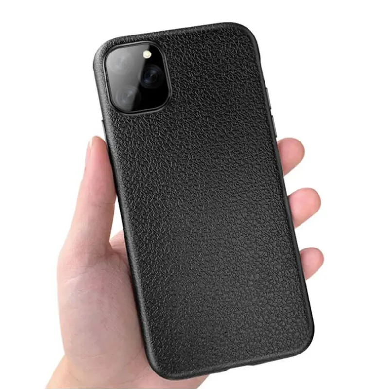 

for iphone 11 2019 Case Ultra-thin PU Leather Skin Soft Case for iphone 11 Pro Max Shockproof Back Cover