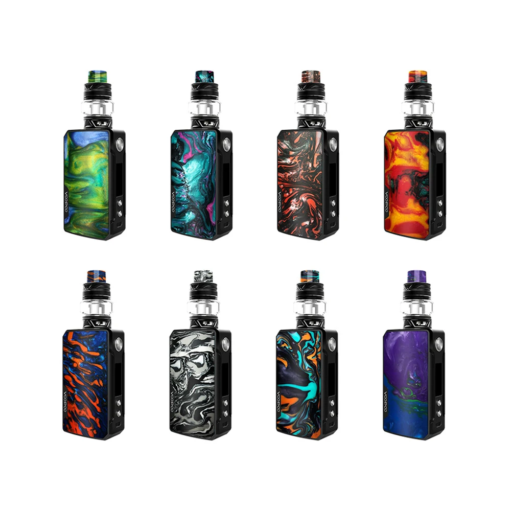 Электронная сигарета Voopoo Drag 2 177W TC Kit с испарителем для вейпа Uforce T2 SubOhm Tan |