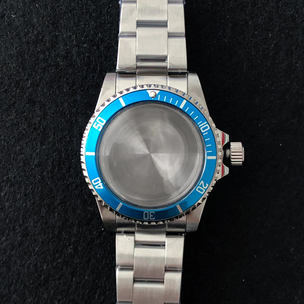 Watch accessories 39.5mm stainless steel case, aluminum bezel, acrylic glass, suitable for Japanese NH35 movement P1