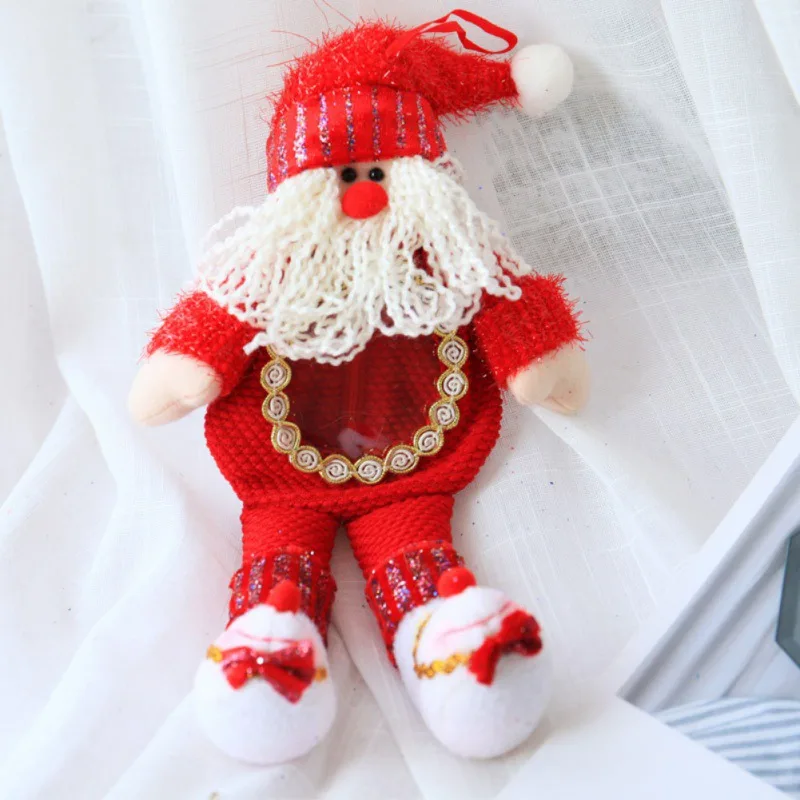 Fireplace Hanging Ornaments Christmas Gift For Kids/3D Christmas Doll Candy Treats Bags Stockings Gift Holders Xmas Decoration