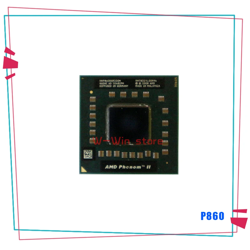 

AMD Phenom II Triple-Core Mobile P860 2.0 GHz Three-Core Three-Thread CPU Processor HMP860SGR32GM Socket S1
