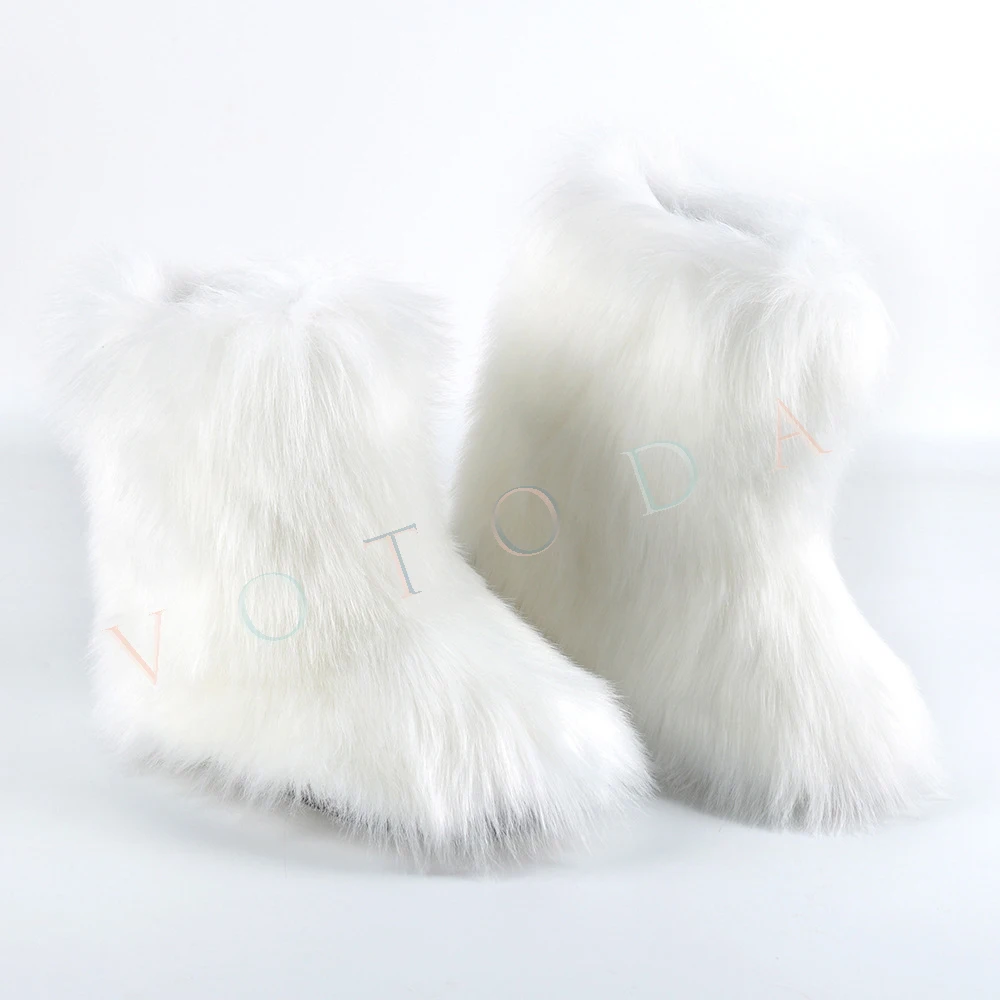 Hot Women Warm Fur Boots Woman Winter 