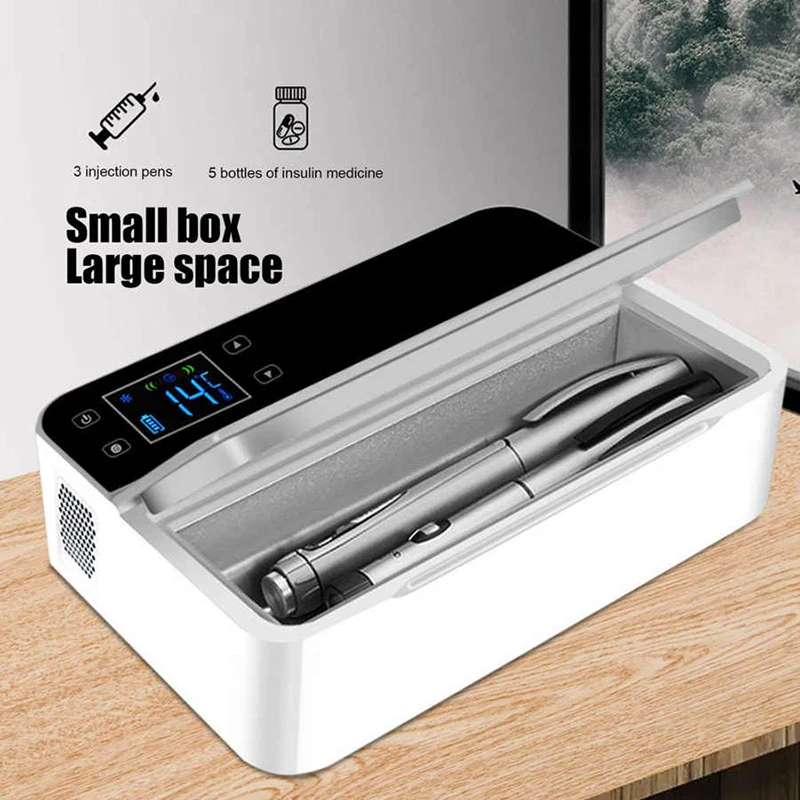 DISON Mini Fridge Medical Portable Fridge Dabetes NOVO Pen Insulin Cooler Medical  Mini Refrigerator Box with Rechargeable Batter - AliExpress