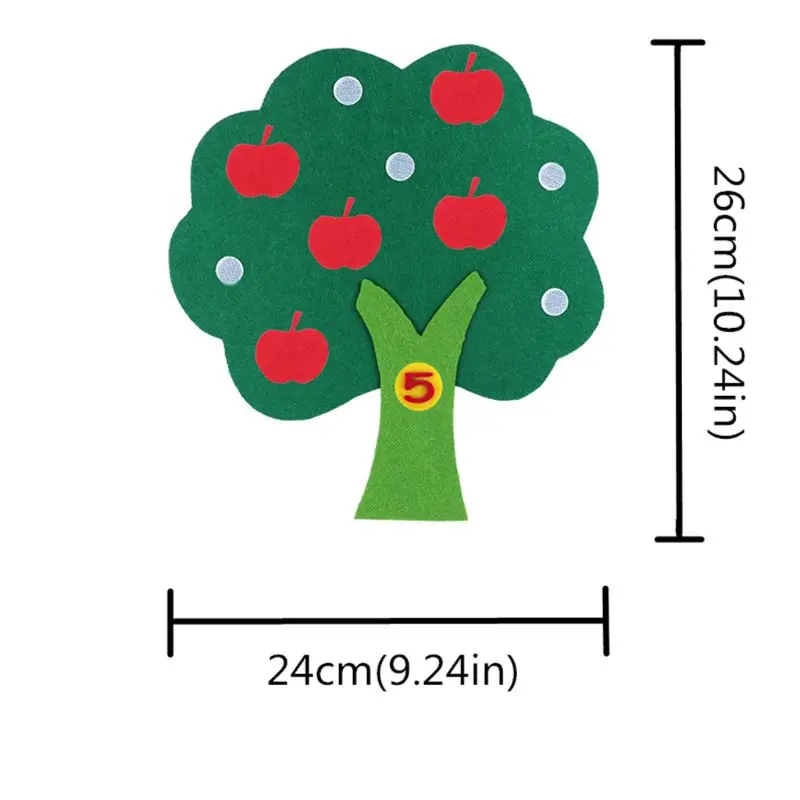 Монтессори Обучающие принадлежности яблоня игрушки обучающая игрушка математика игрушка прочный цифровой когнитивный детский сад