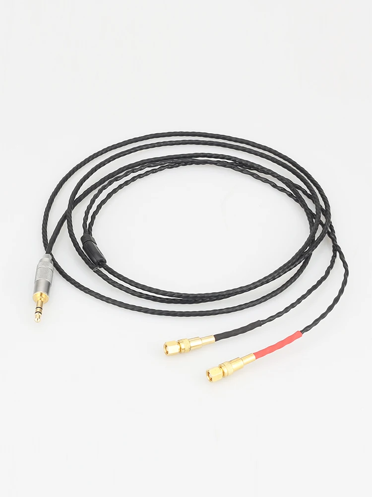 Free shipping 2m 4 Cores 5N OFC copper silver plated Headphone Upgrade Cable for Hifiman He 5 He 6 He 400 He 500 He560