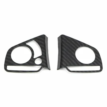 

6 Pcs Carbon Fiber Black Style Steering Wheel Cover Trim Decor With Adhesive Tape For Honda Civic 2016-19