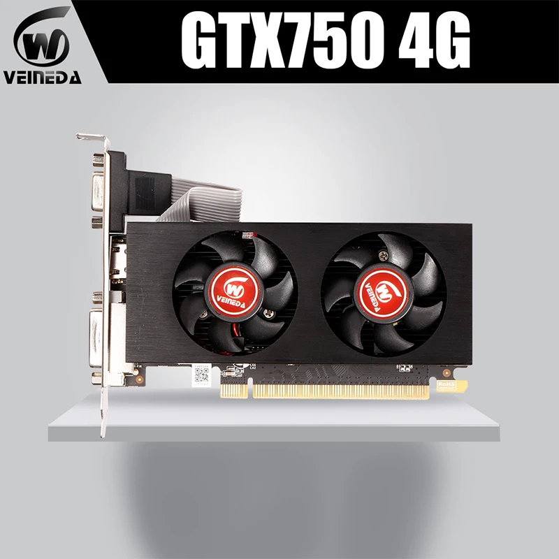 GTX 750 4GB Graphics Card 128Bit GDDR5 Video Cards VGA Cards  gtx750 4g For nVIDIA Geforce Game gaming card for pc