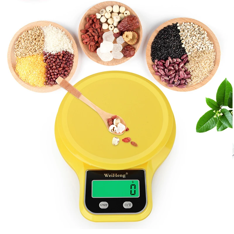 

5kg/1g 3kg/0.1g Kitchen Scale Digital Food Electronic Scale Green Backlight Multifunction Kitchen Scale for Baking Cooking Tea