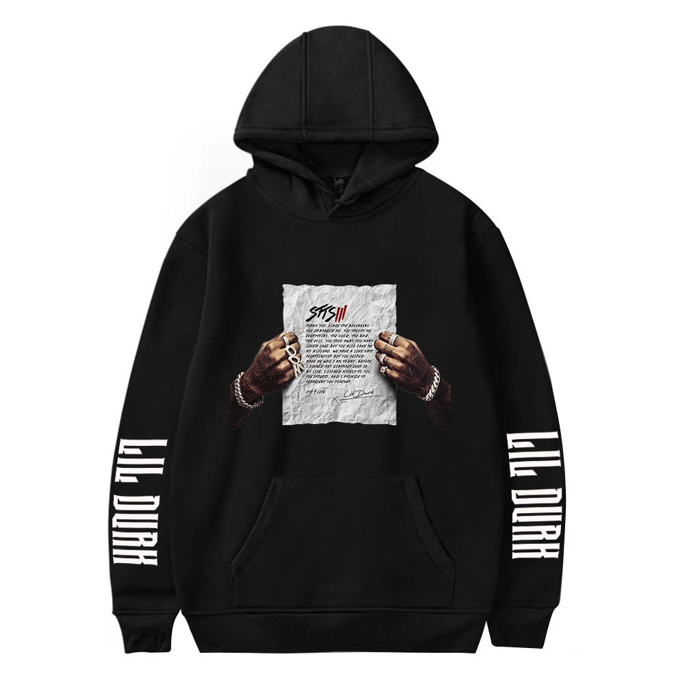 Lil Durk Hoodie Clothes Rapper Print Men Women Graphic hoodie 2