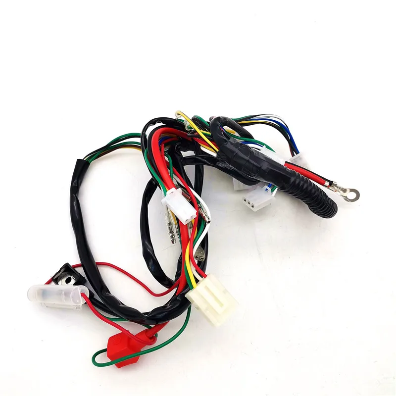 Wiring Harness Loom Chinese Electric Start Quads Pit ATV 50cc 70cc 90cc 110cc электрические wiring harness cdi coil assembly для 50 110cc 125cc atv квад багги комплект