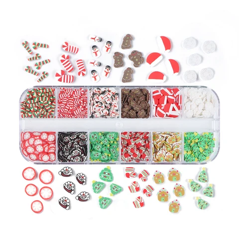 Halloween Design Nail Art Sequins Ghost Pumpkin Polymer Clay Slices 3D Flakes Nail Charms Decoration Manicure Supplies