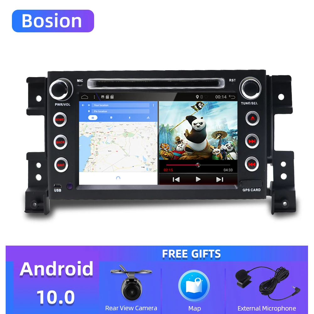 Bosion 2 din android 10 0 Автомобильный DVD плеер для Suzuki grand vitara автомобильный Радио Стерео gps
