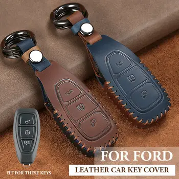 

1Pcs 3 Buttons Car Remote Key Fob Case Shell Cover Key Holder With Keychain For C-Max Ford Fiesta Focus Kuga