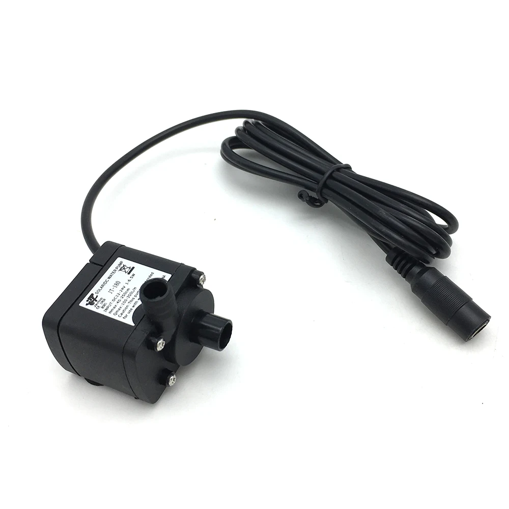 Solar JT-180A DC 12V 24V Micro Water Pump IP68 Waterproof Brushless Submersible Pump Max 350L/H