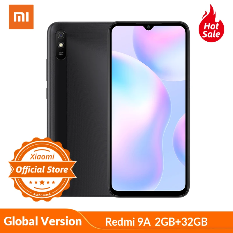Xiaomi Redmi 9A 2 ГБ 32 глобальная версия смартфона 6 53 &quotбольшой дисплей 5000 мАч батарея MTK