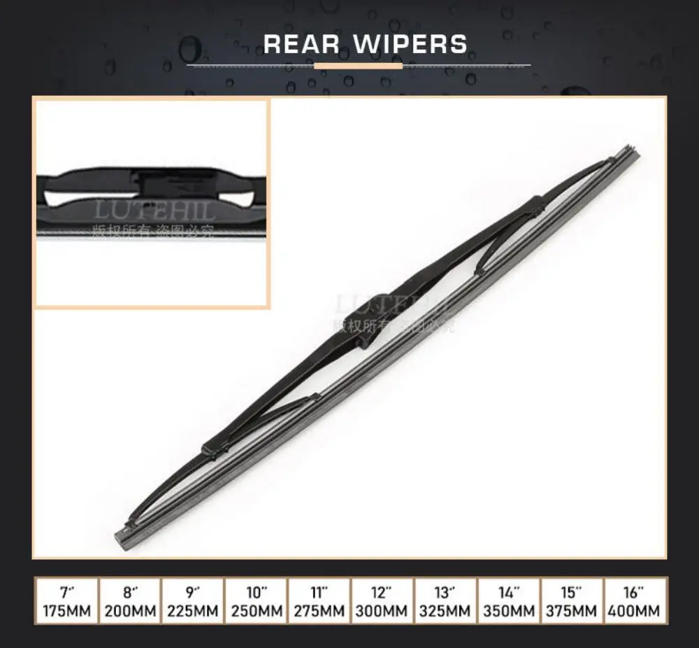 auto glass Wiper Front & Rear Wiper Blades For Ford C-Max MK1 2003-2010 2004 2005 2006 2007 2008 Windshield Windscreen Window 26"+19"+11" wiper blades